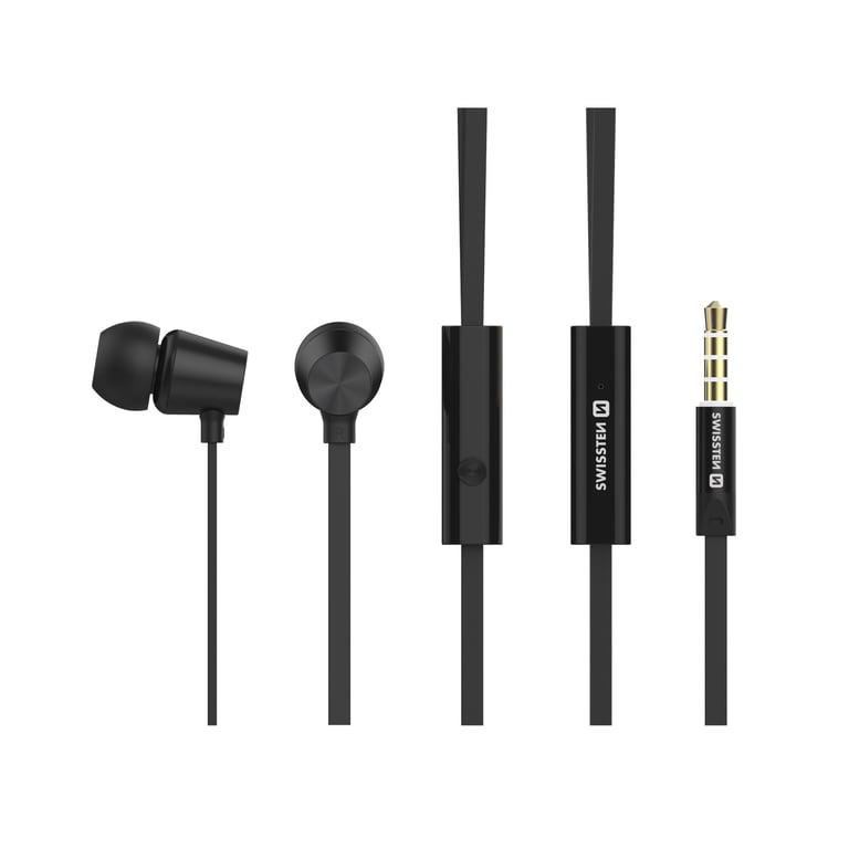 Навушники з мікрофоном Swissten YS500 Black (521484)