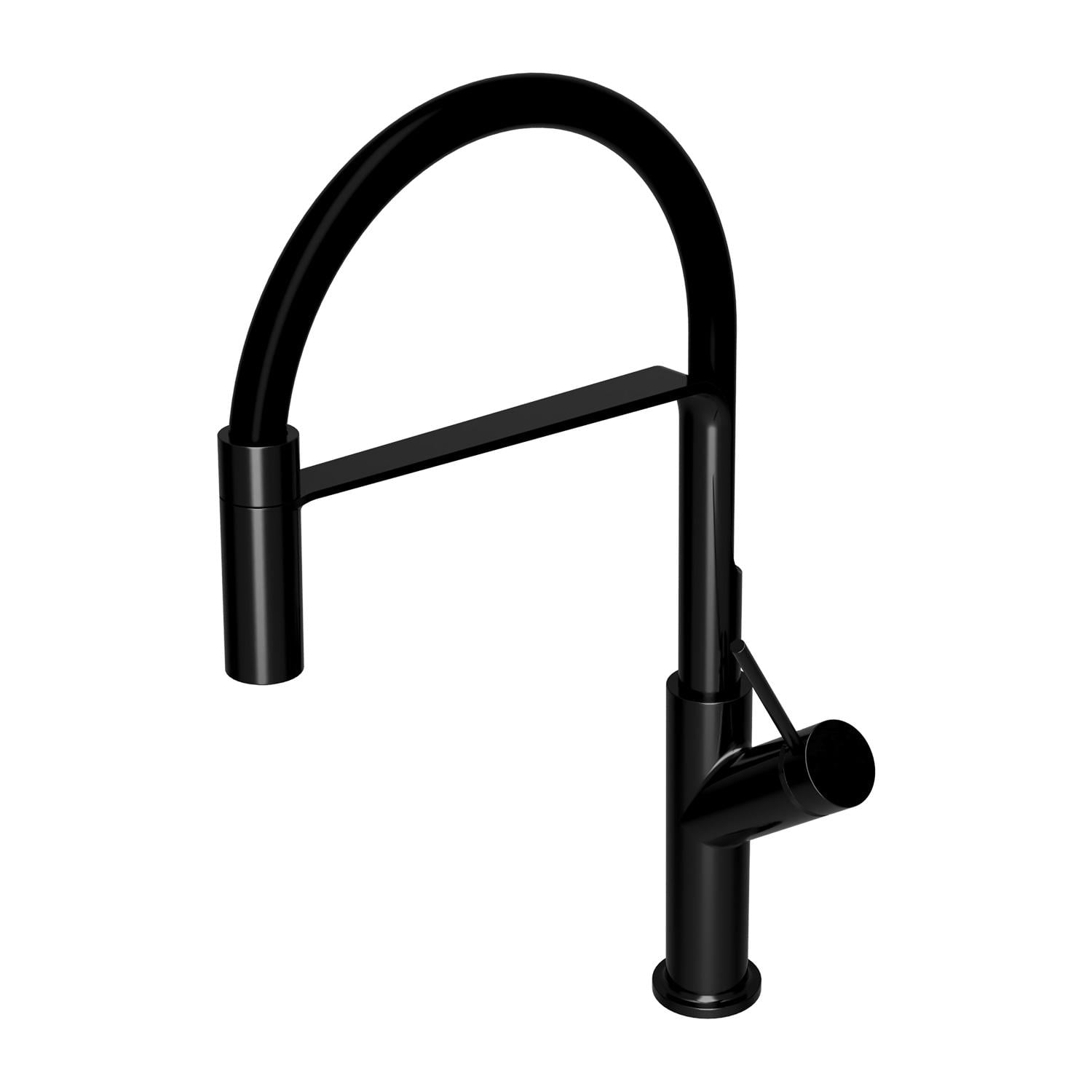 Смеситель для кухни Omnires VITA VI6350BLBL с гибким изливом Черный (169255)