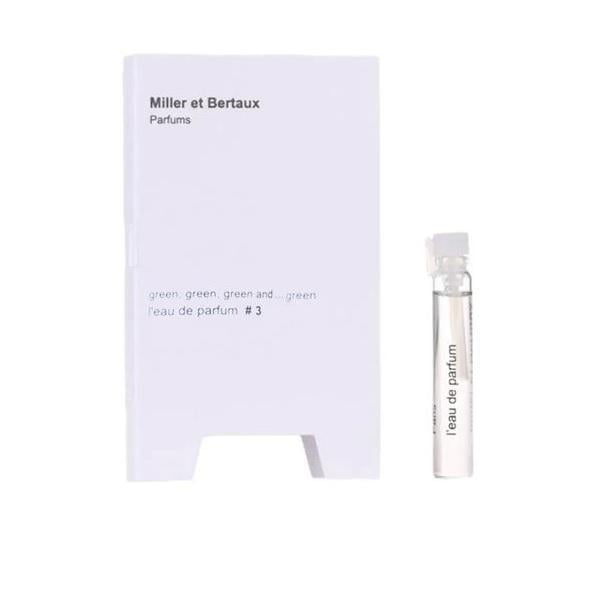 Парфюмированная вода унисекс Miller Et Bertaux L'eau de parfum №3 Green, green and green 2 мл пробник (381721)