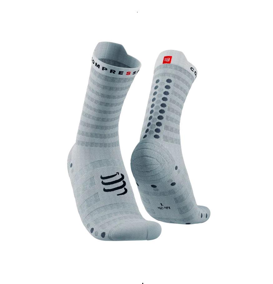 Носки Compressport Pro Racing Socks V4.0 Ultralight Run High T4 White/Alloy (17539130)