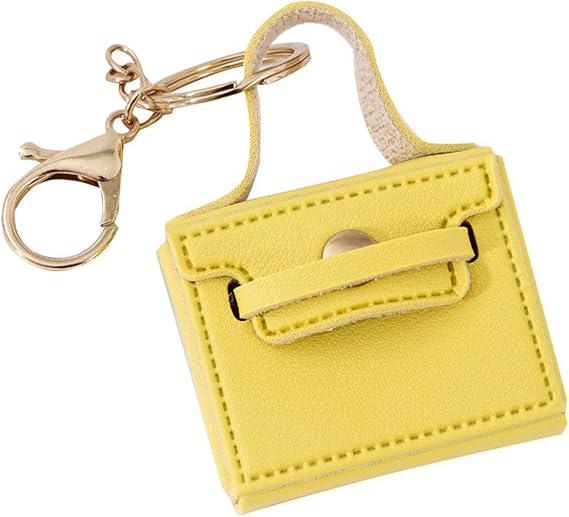 Брелок-ключница Мини сумочка на сумку/косметичку Желтый Брелок-ключница Мини сумочка на сумку/косметичку Желтый