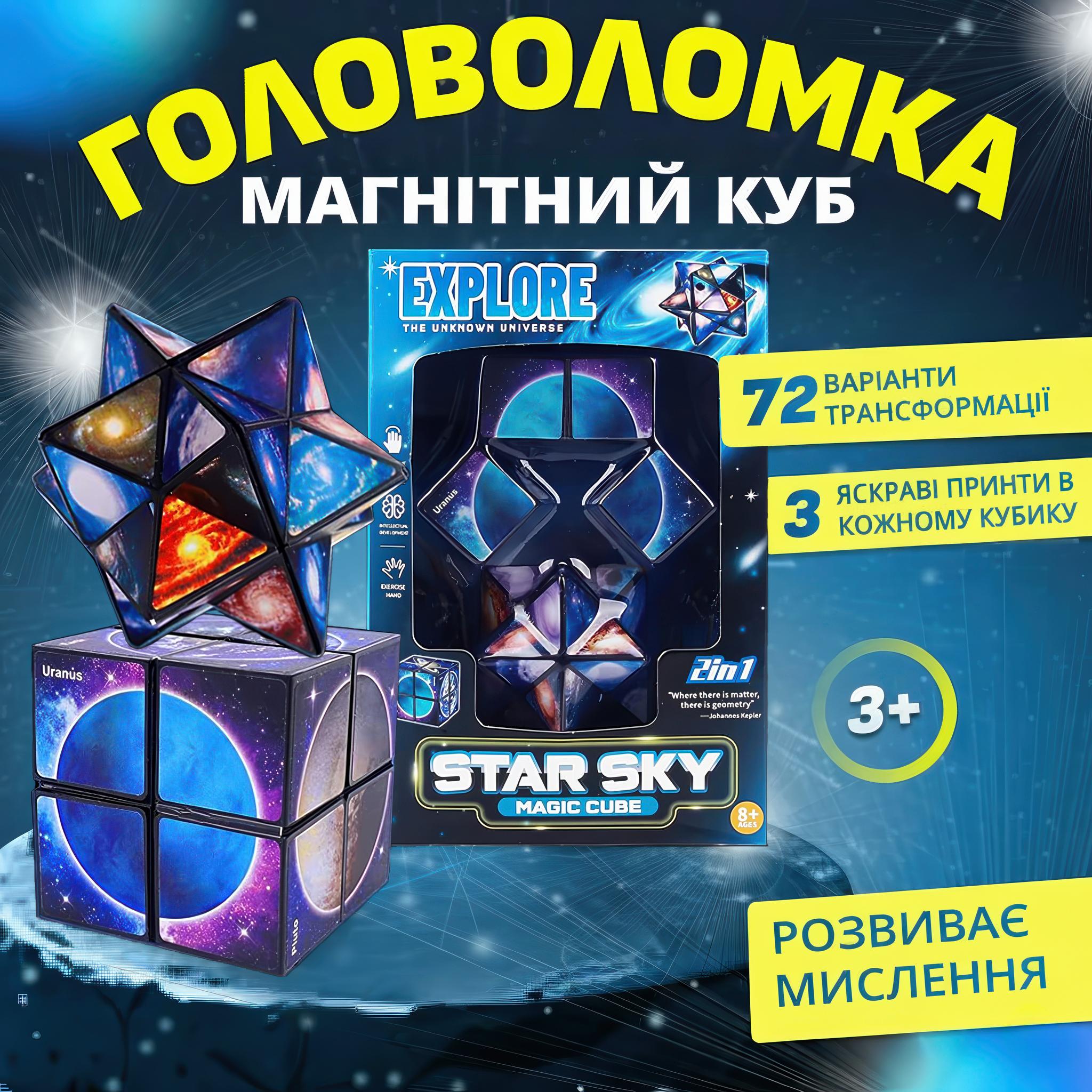 Головоломка 3D Магнитный куб Magic Cube (30489794) - фото 2 Головоломка 3D Магнитный куб Magic Cube (30489794) - фото 2