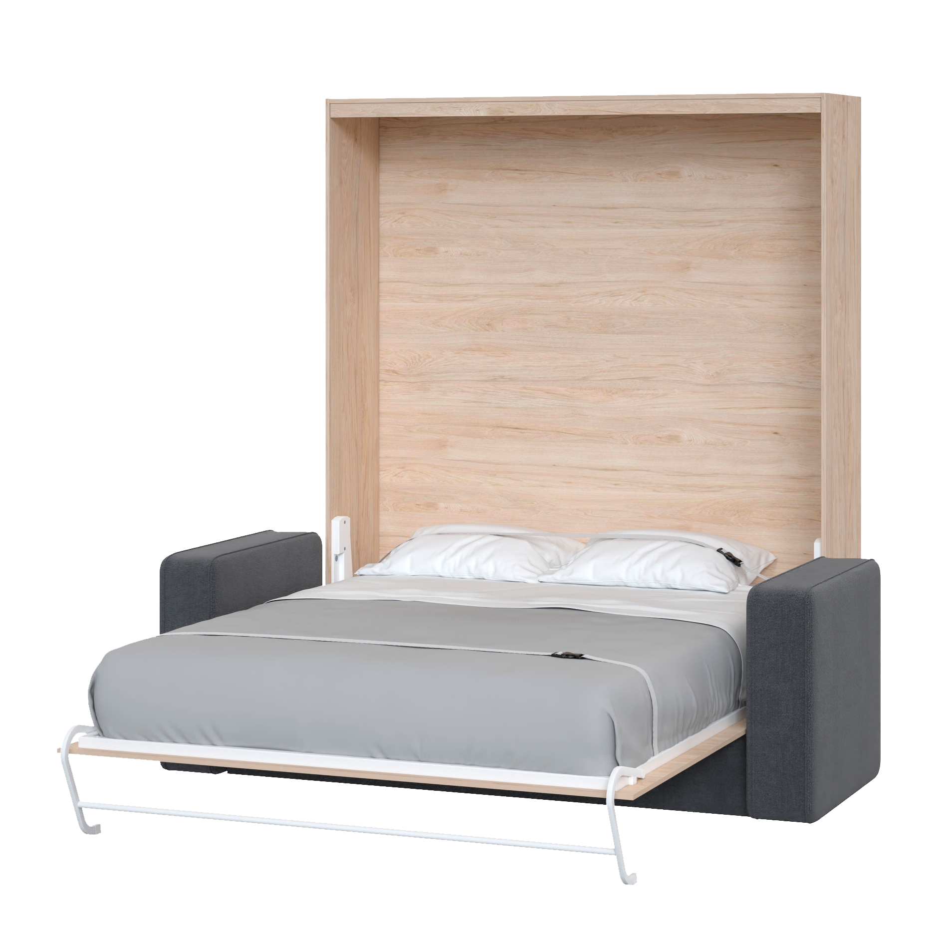 Шкаф-кровать-диван HELFER PLUS-140 NEW Гикори Рокфорд Светлый
