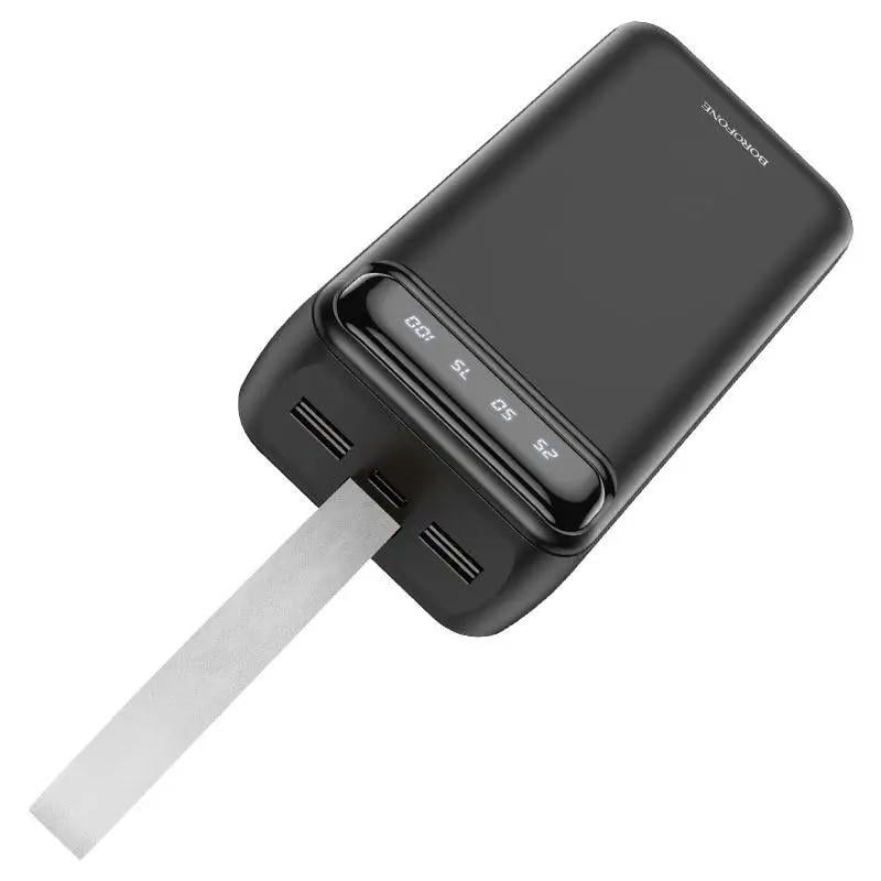 Повербанк BOROFONE BJ14B 30000 mAh с фонариком Black (019826) - фото 3