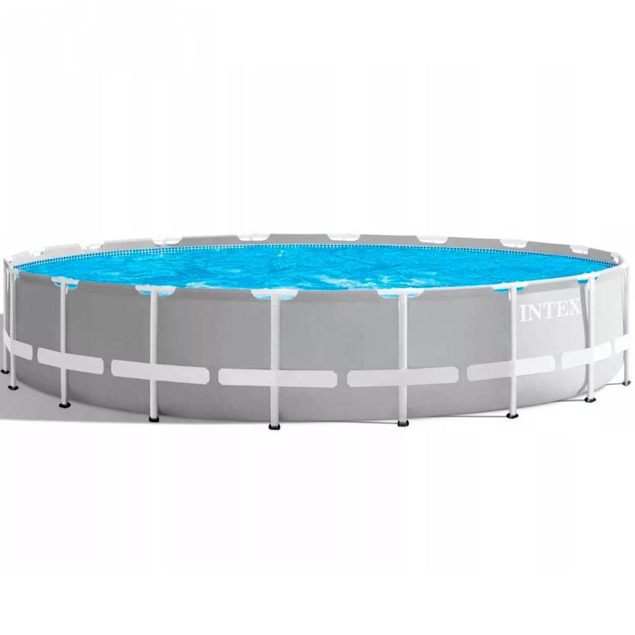 Басейн каркасний круглий Intex 26756 N сходи/тент/підстилка 610x132 см 32695 л (26756)