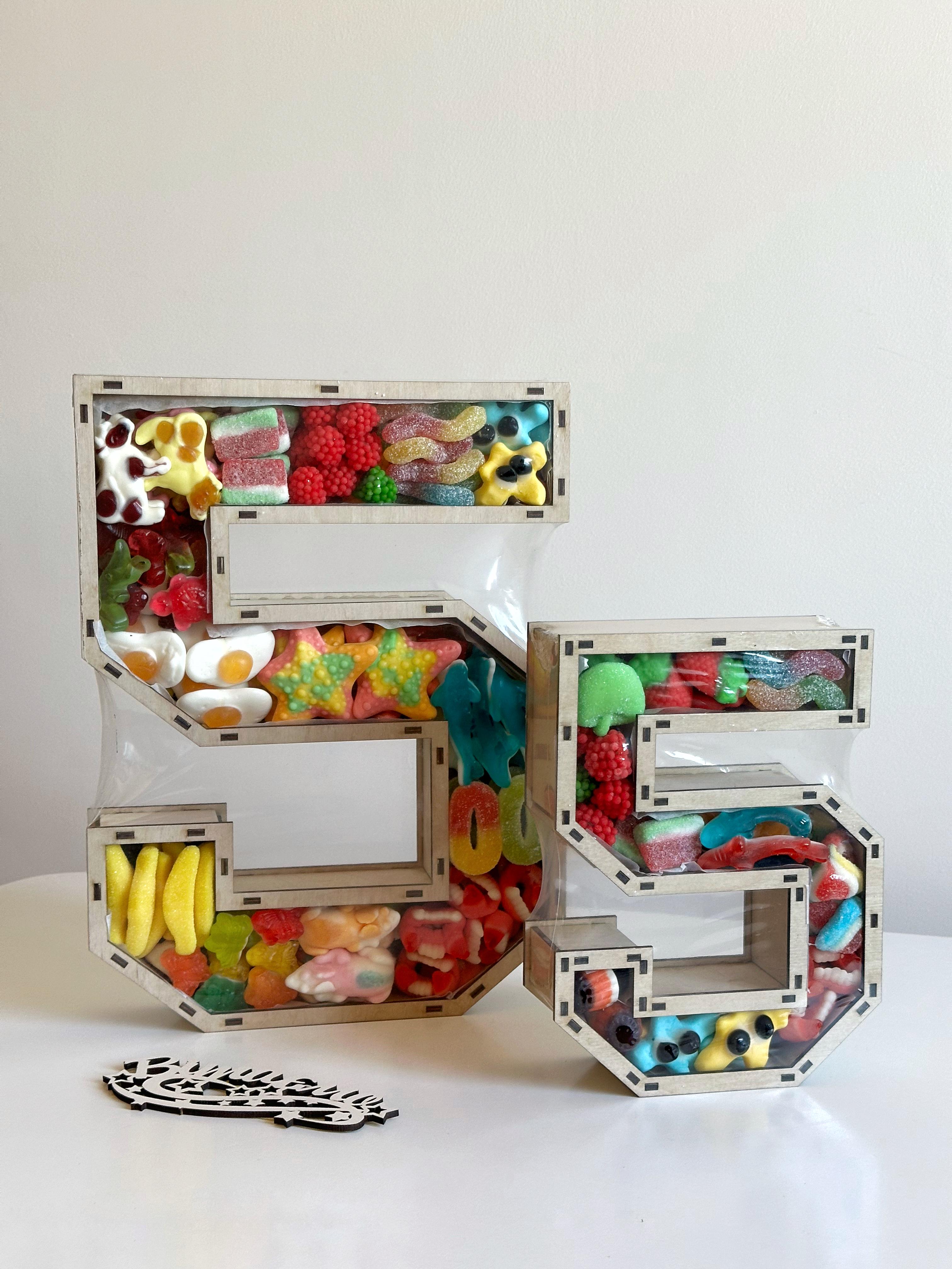 Подарунковий бокс солодкий Цифра 5 з желе (2508138350)