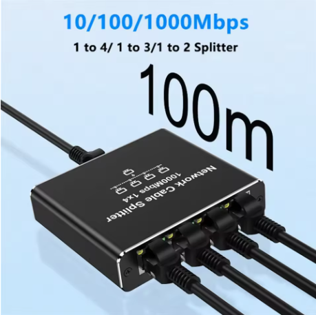 Разветвитель для интернета 1000 Mb Rj45 (1-4) - фото 4