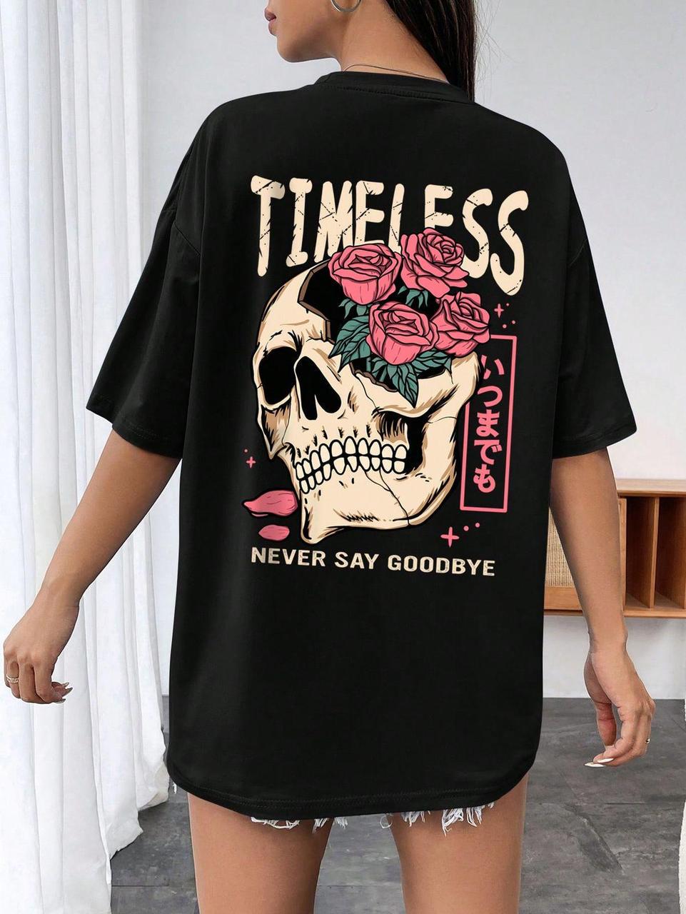 Футболка жіноча з принтом Pin-000-128 повсякденна XL Чорний (2664087677) Футболка жіноча з принтом Pin-000-128 повсякденна XL Чорний (2664087677)