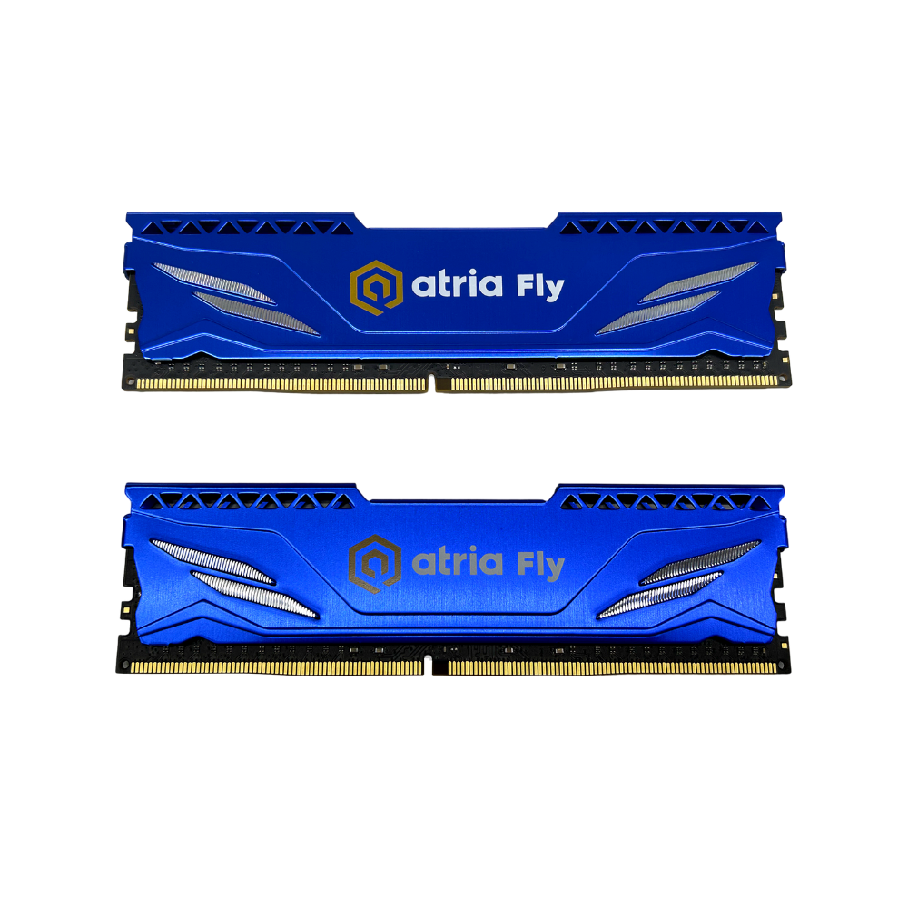 Оперативна пам'ять ATRIA Fly UAT43200CL18BLK2/16 DDR4 16 ГБ 3200 мГц для настільних ПК Blue (13827058)