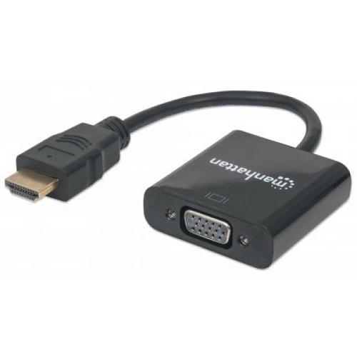 Переходник Manhattan HDMI M to VGA F 0,1 м Черный (151467)