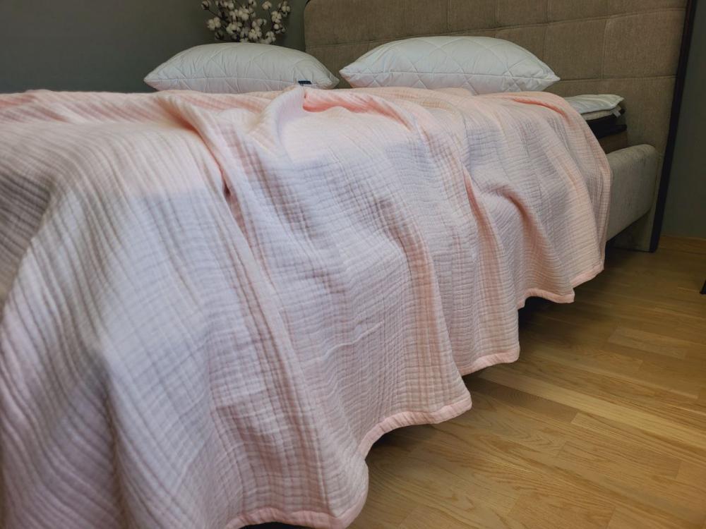 Покрывало детское муслин 110x140 см Pink Peach (10005) - фото 2 Покрывало детское муслин 110x140 см Pink Peach (10005) - фото 2