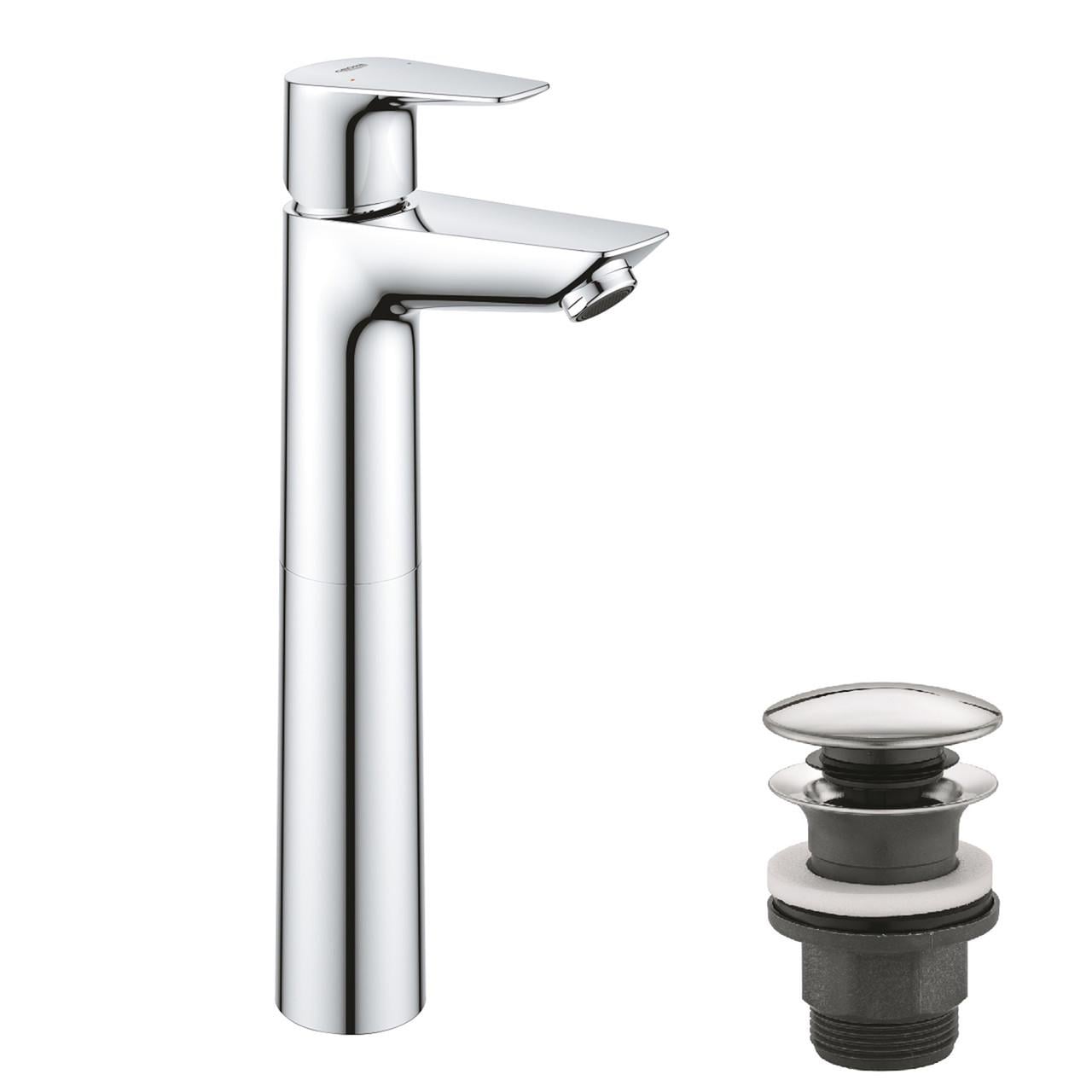 Смеситель для раковины Grohe QuickFix StartEdge XL-Size 23777001 с донным клапаном (CV030592)