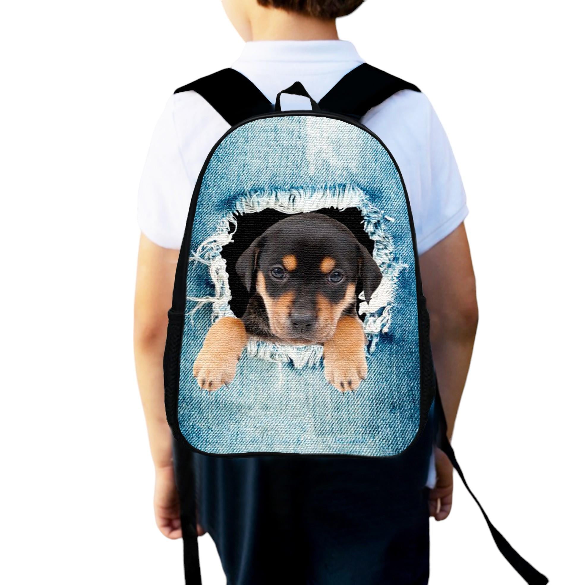 Школьный рюкзак детский Собака для мальчика 34х27 см (0196)