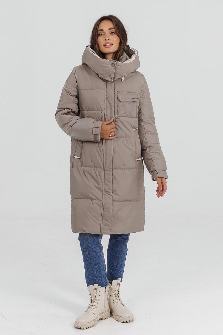 Куртка-пуховик жіноча з ведмедиком р. 52 Бежевий (LD-716d/52) - фото 4 Куртка-пуховик жіноча з ведмедиком р. 52 Бежевий (LD-716d/52) - фото 4