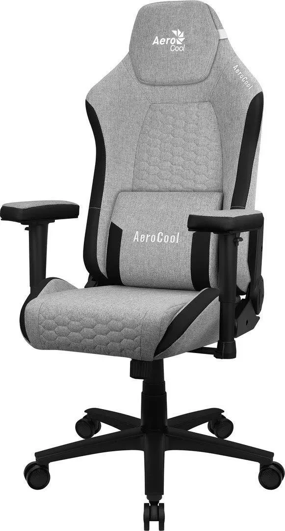 Компьютерное кресло геймерское AeroCool CROWN AeroWave Gray (CROWNASHGR)