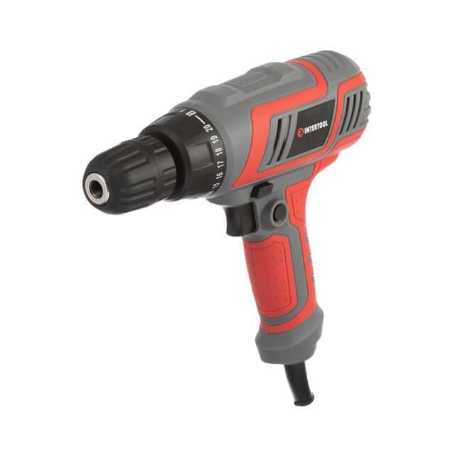 Дрель-шуруповерт электрический Intertool DT-0103 0,32 кВт 0-750 об/мин 0,8-10 мм 10 Нм