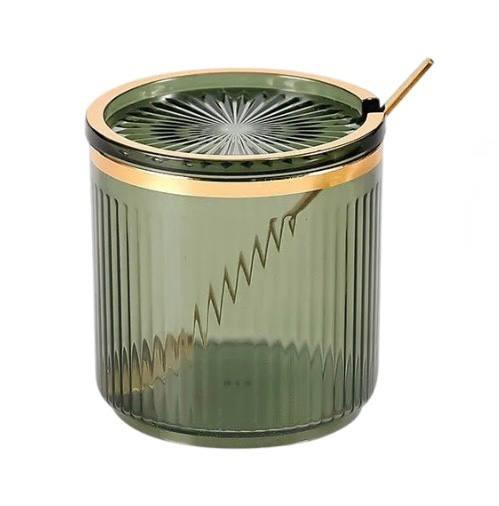 Емкость с крышкой и ложкой Зеленый (75406648)