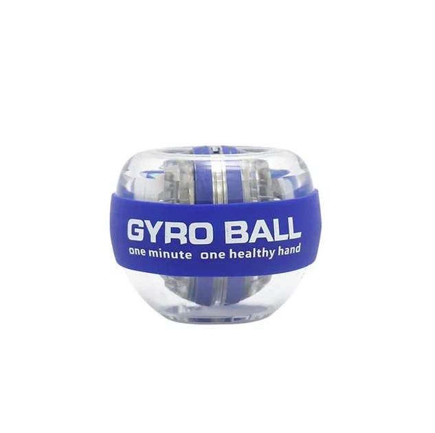 Гироскопический эспандер Gyro Ball Power Blue тренажер для кистей рук с LED-подсветкой и автозапуском Синий