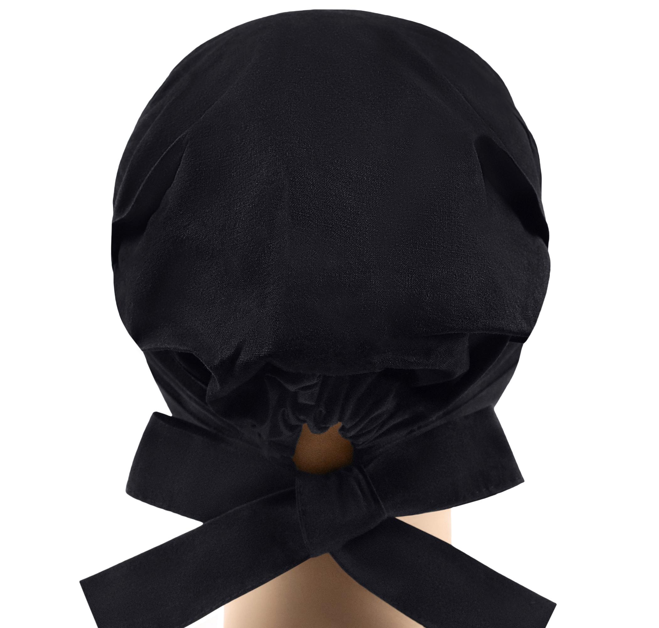 Шапочка медицинская женская SSC универсальная Черный (pixie038) - фото 2