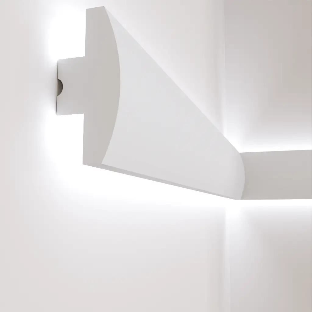 Молдинг полімерний Tesori KD 505 для LED освітлення 90x39x1150 мм (25336256)