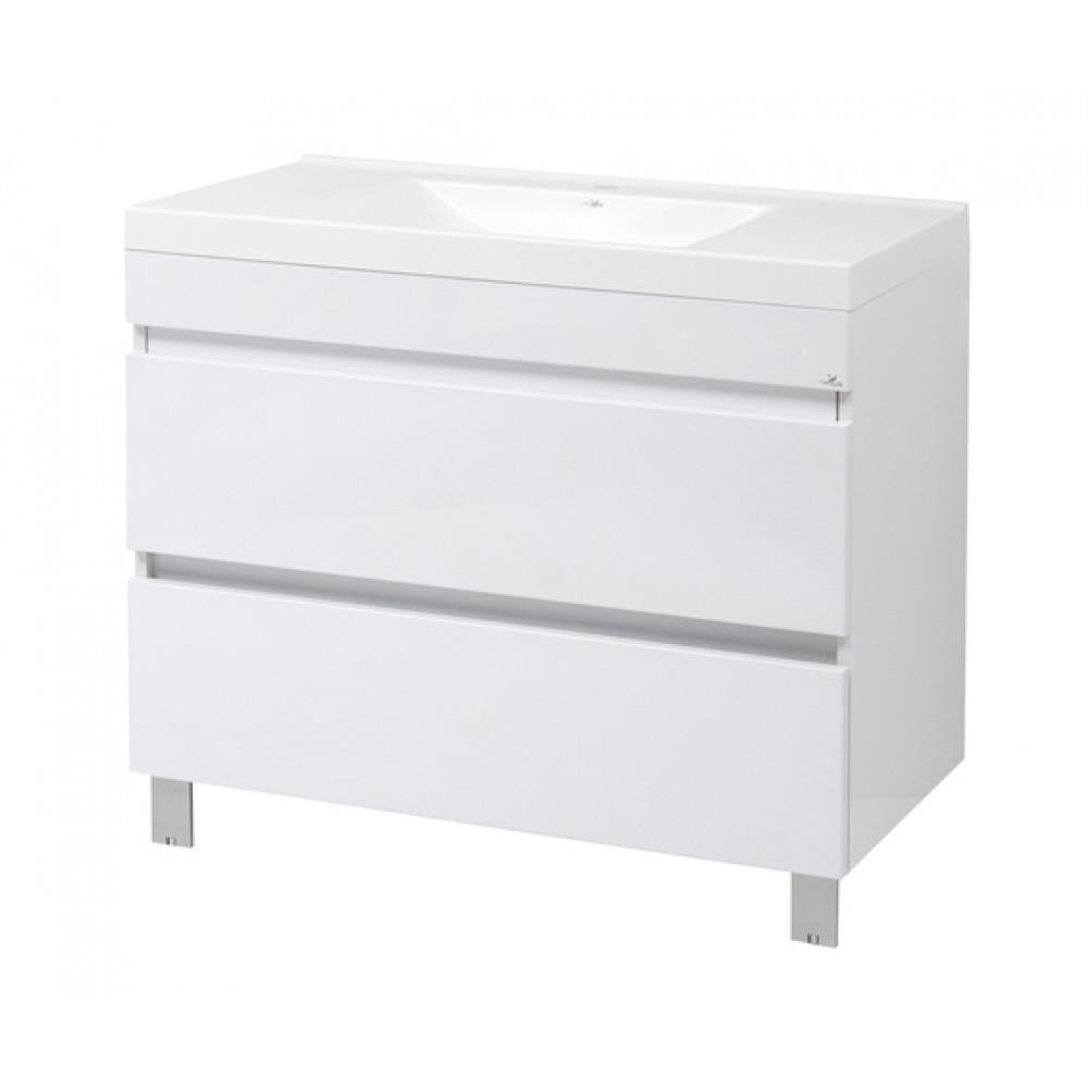 Тумба для ванной комнаты Элит-100-N с умывальником Элит 100 см Белый (1854050788)