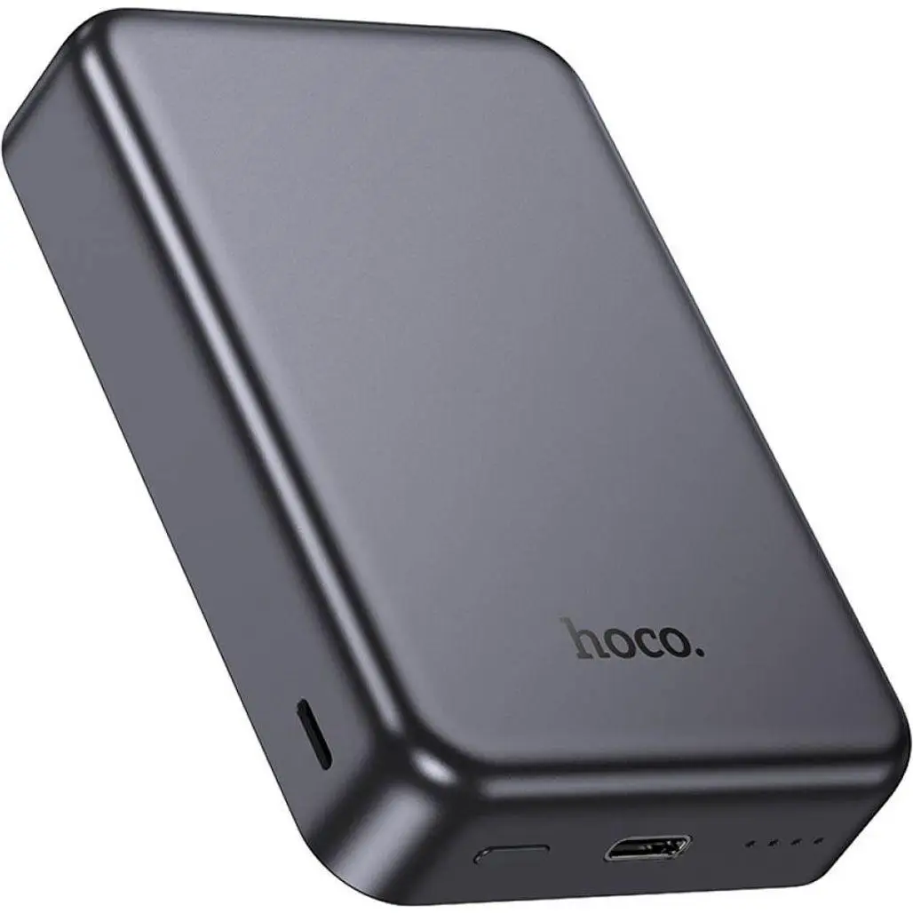 Батарея портативная Hoco J160A Magnetic 10000mAh 20W Metal Gray