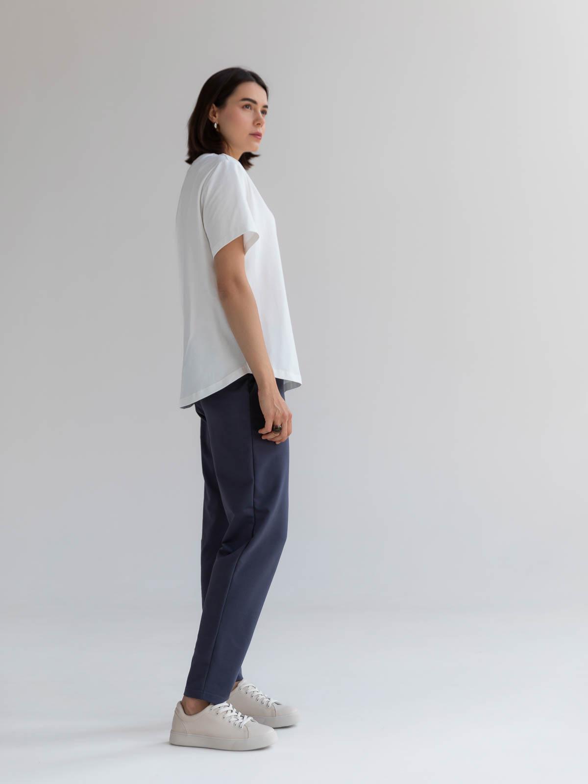 Футболка жіноча вільна FROMUS S Білий (2642-17) - фото 4 Футболка жіноча вільна FROMUS S Білий (2642-17) - фото 4