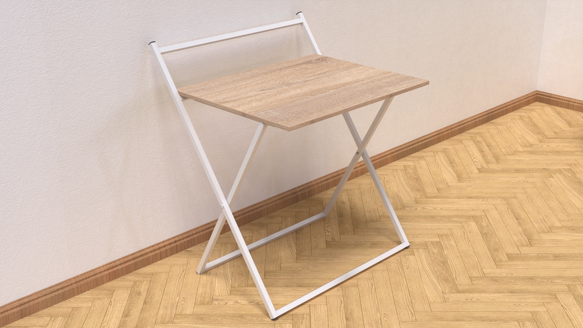 Стол трансформер Ferrum-decor Компакт 1 16 мм 750x790x720 мм Белый/Дуб Сонома (637d1e773bdc2e242265ecc6)