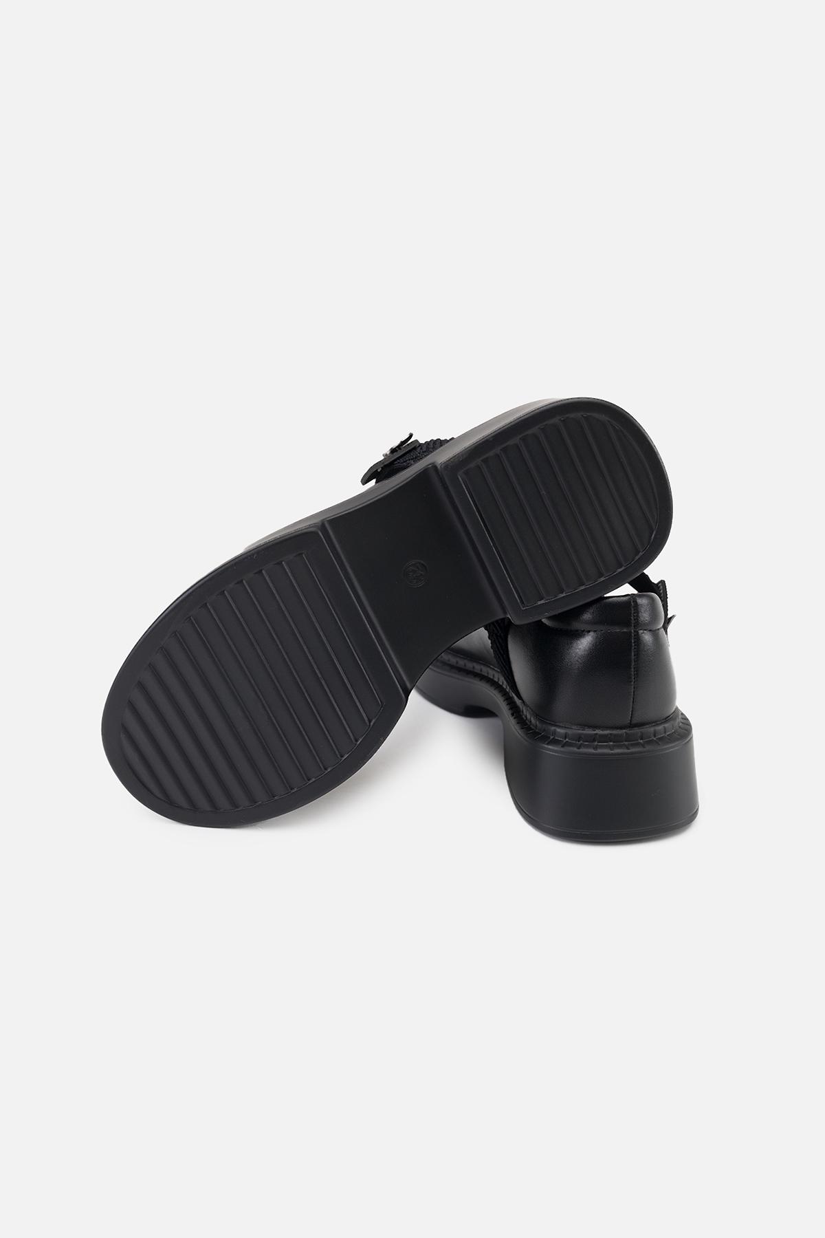 Туфли на плоской подошве для девочки р. 35 Черный (SKT001000745) - фото 5 Туфли на плоской подошве для девочки р. 35 Черный (SKT001000745) - фото 5