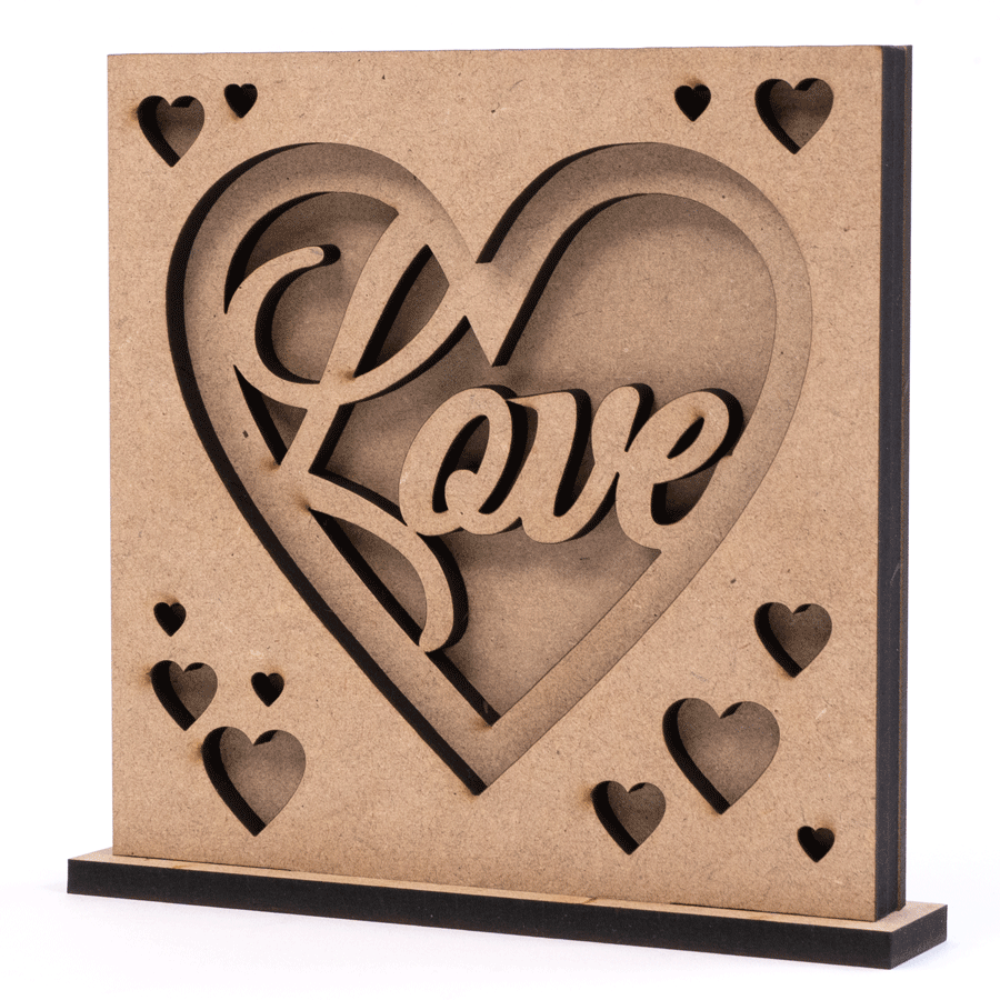 Композиция для декупажа Rosa Talent 3D Love 3 МДФ 14х14,5 см (4823100267663)