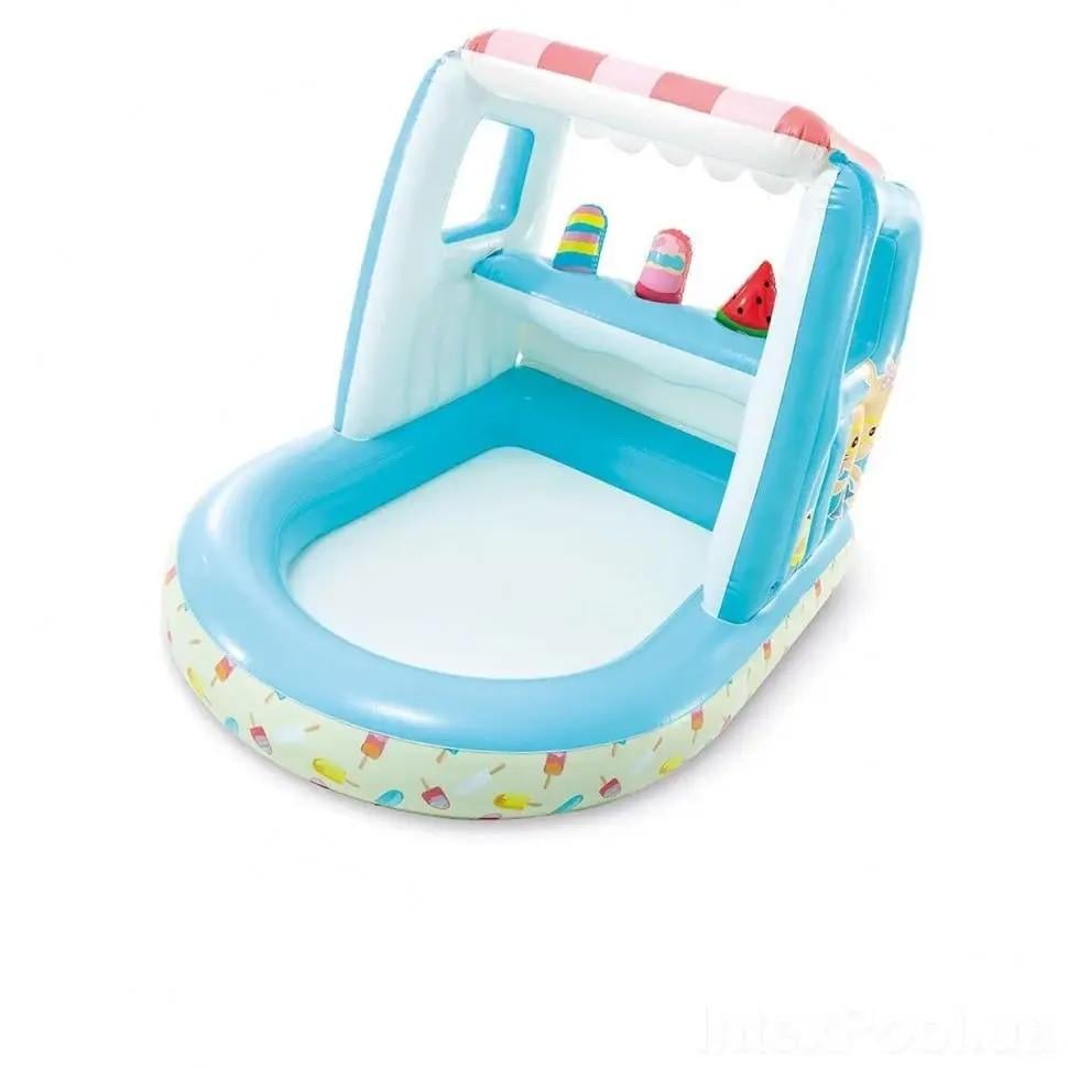 Игровой центр детский Intex 48672 Мороженое 127х102х99 см Синий (147-9-48672)