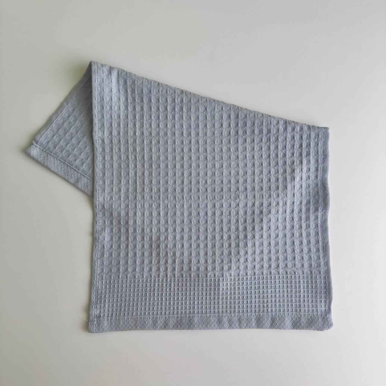 Рушник вафельний для кухні YouStar 220 г/м2 30х50 см Блакитний (220-50-blue)