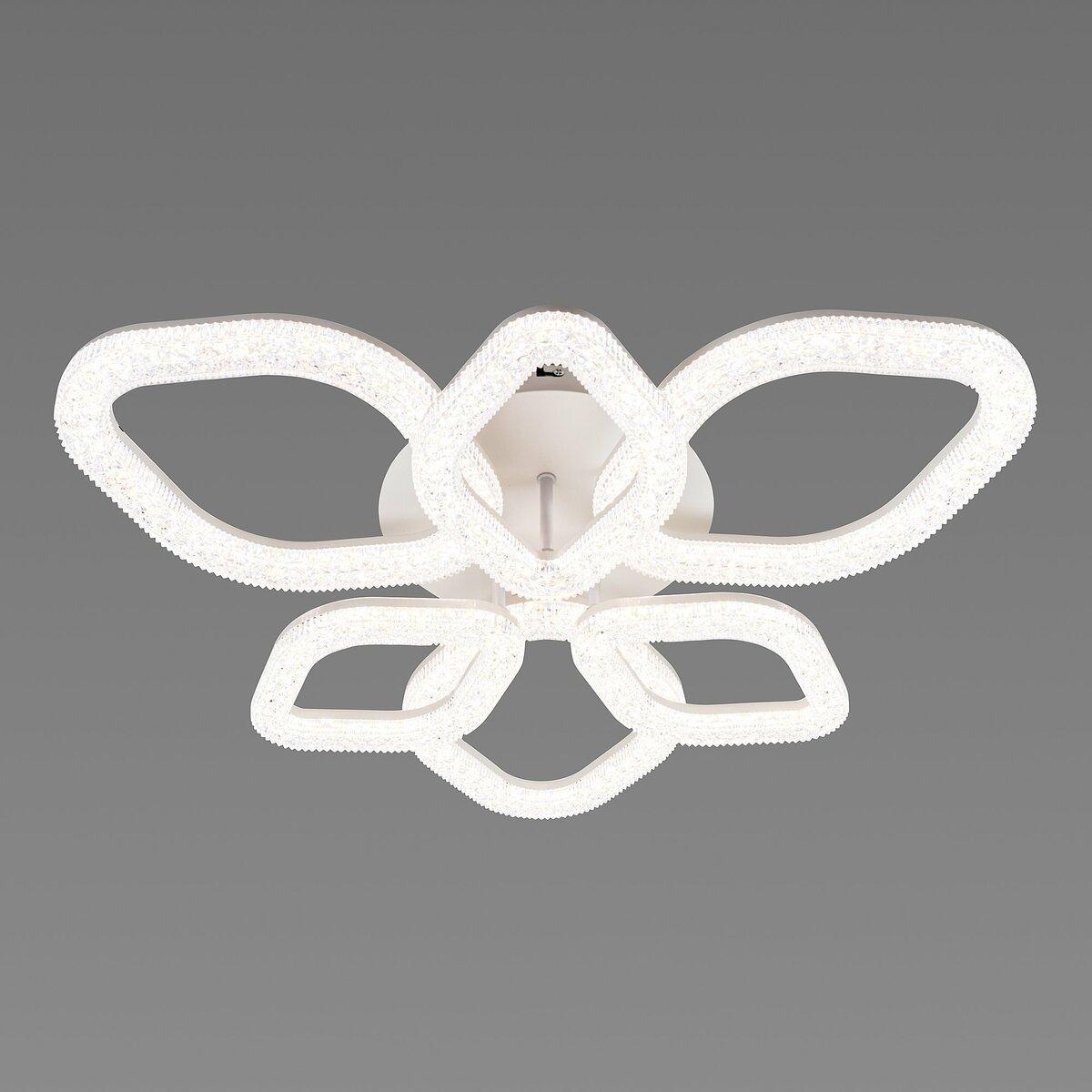 Люстра светодиодная Sirius на шесть плафонов 84W 3000-6500К Белый (77741/3+3)