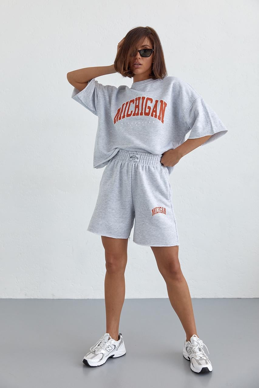 Спортивный костюм Michigan L Светло-серый (11179296)