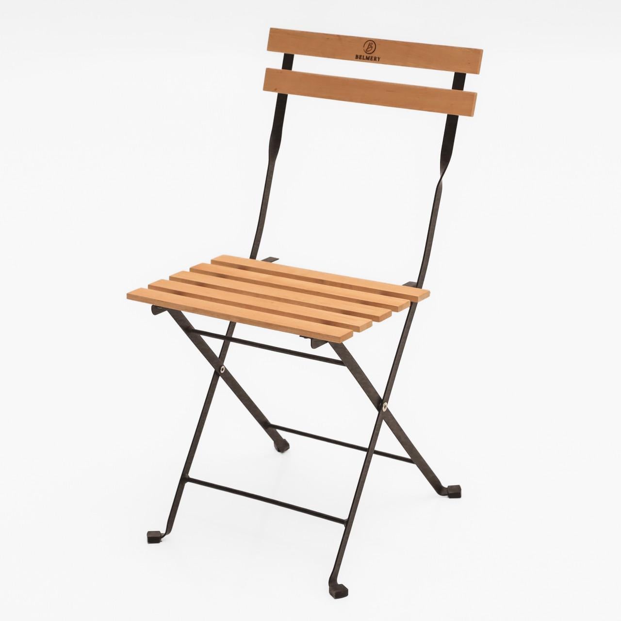Стул раскладной Belmery 79×39 см Черный/Ольха (32903155)