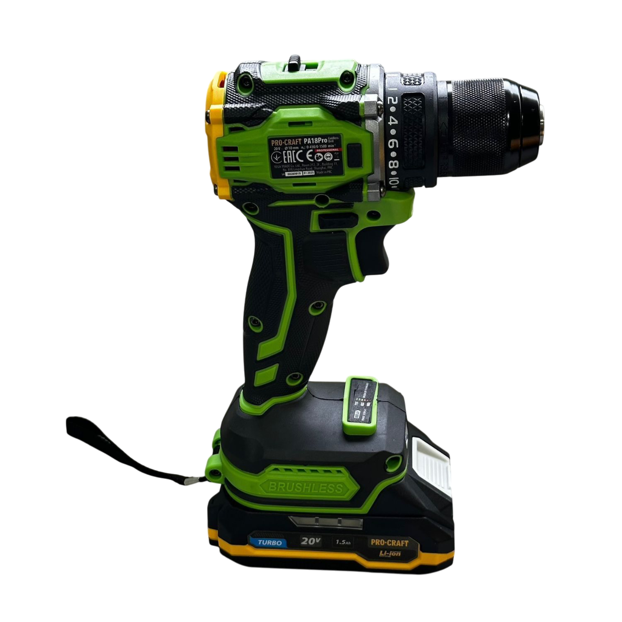 Шуруповерт акумуляторний ProCraft PA-18PRO 1 АКБ безщітковий (2452806553) - фото 4 Шуруповерт акумуляторний ProCraft PA-18PRO 1 АКБ безщітковий (2452806553) - фото 4
