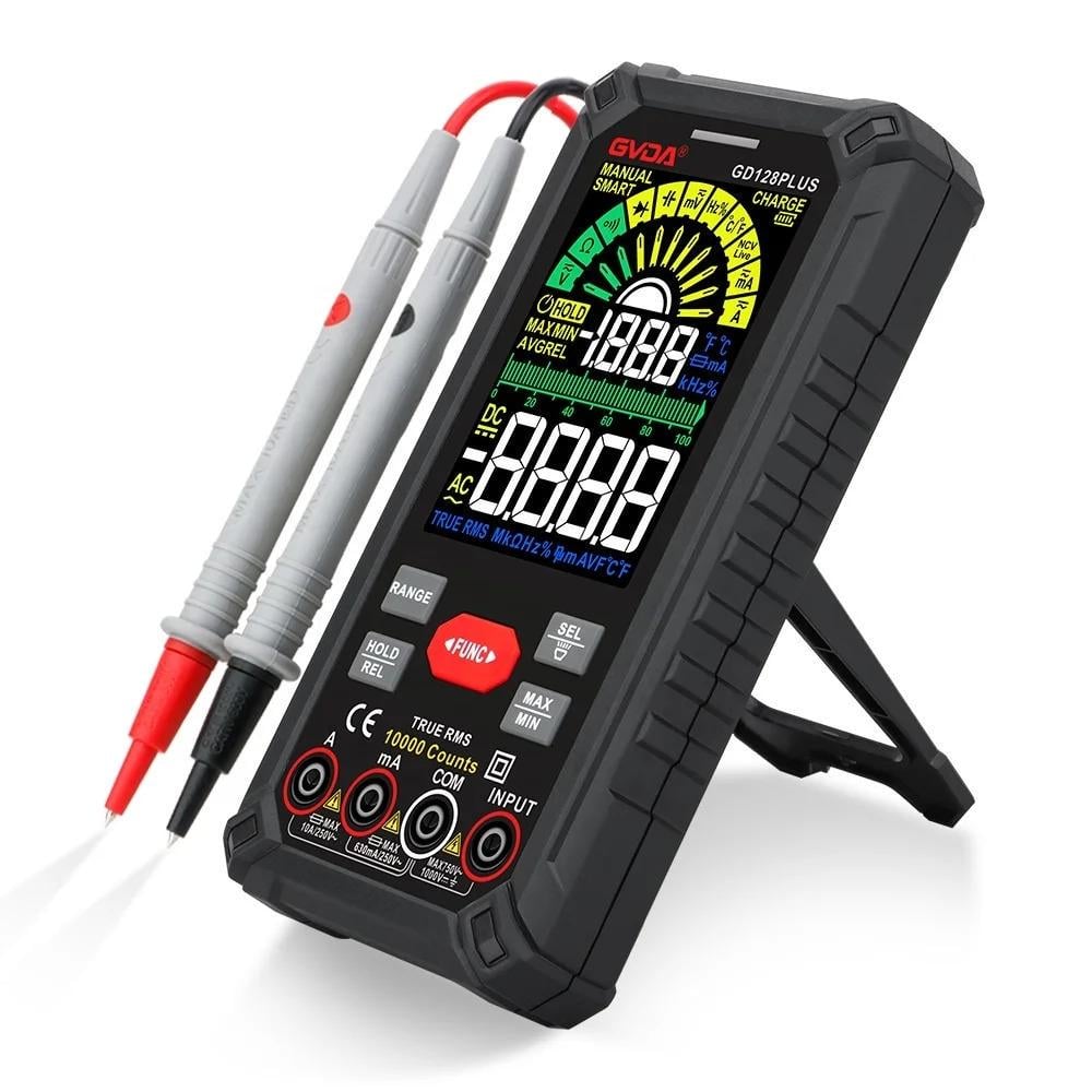 Мультиметр цифровий GVDA GD128PLUS True RMS 10000 Count RGB-дисплей АКБ 3,7V (27831446)