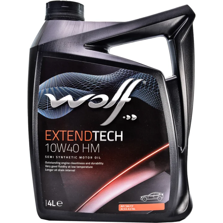 Моторное масло WOLF Extendtech HM 10W-40 4 л (8302213) Моторное масло WOLF Extendtech HM 10W-40 4 л (8302213)