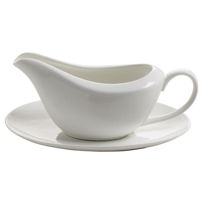 Соусник с блюдцем Maxwell & Williams WHITE BASICS ROUND фарфор 260 мл