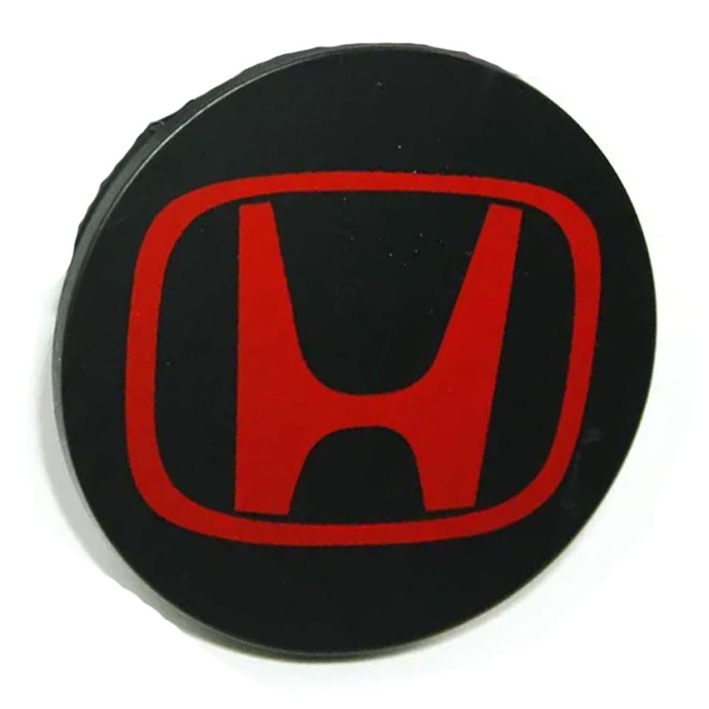 Заглушки колпачки Honda для литых дисков Черный/Красный (l1033)