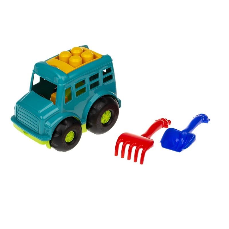 Игрушка для песочницы машинка Colorplast Бусик от 3 лет Зеленый (IS-183-S-378) Игрушка для песочницы машинка Colorplast Бусик от 3 лет Зеленый (IS-183-S-378)