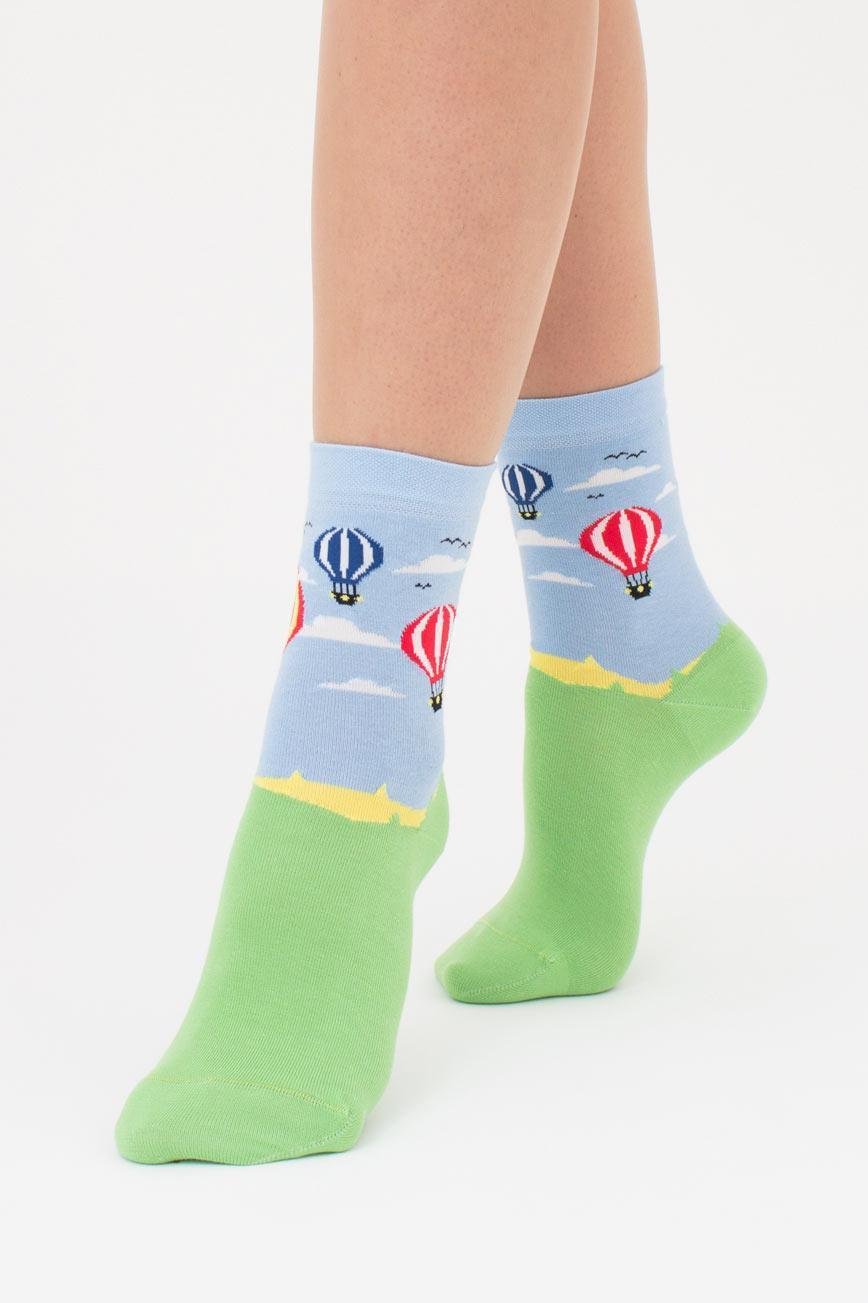 Шкарпетки жіночі бавовняні Giulia WS3 BRIGHT 2413 р. 36/40 Blue (27068269)