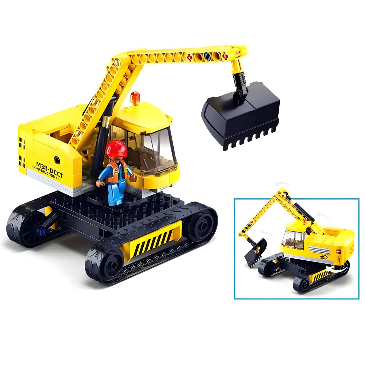 Конструктор Sluban Экскаватор 152 детали (M38-B1196) - фото 3 Конструктор Sluban Экскаватор 152 детали (M38-B1196) - фото 3