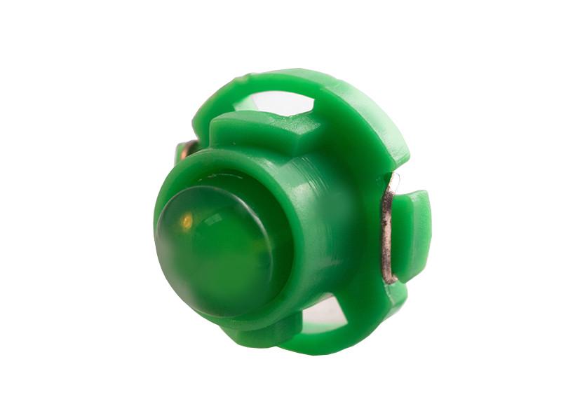 Автолампа светодиодная T5 W1.2W 12 В COB Зеленый (2473)