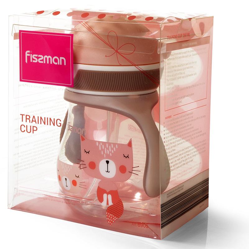 Бутылочка детская Fissman Babies Мурка с ручками 260 мл - фото 4 Бутылочка детская Fissman Babies Мурка с ручками 260 мл - фото 4