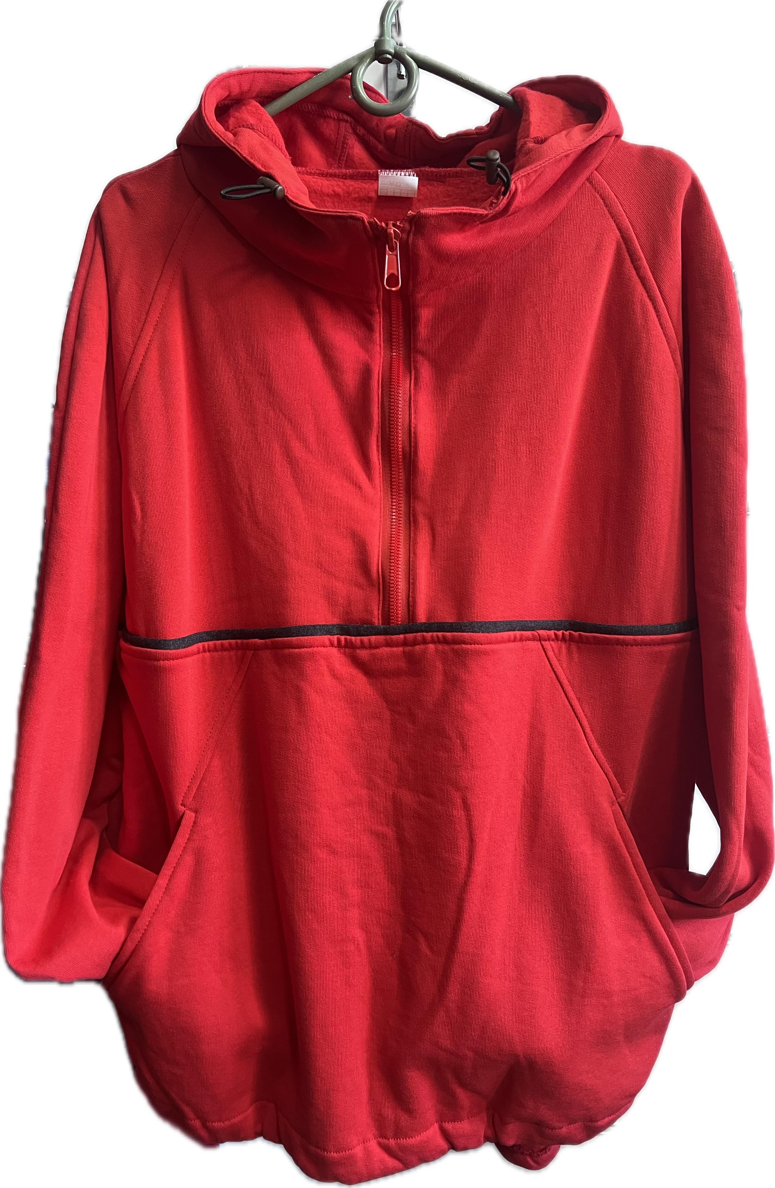 Худі унісекс футер з начосом р. 52/54 Червоний (24983056)