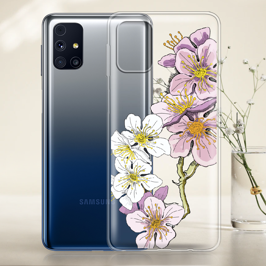 Чехол Boxface Samsung M317 Galaxy M31s Cherry Blossom Прозрачный силикон (40942-cc4-40942) - фото 2