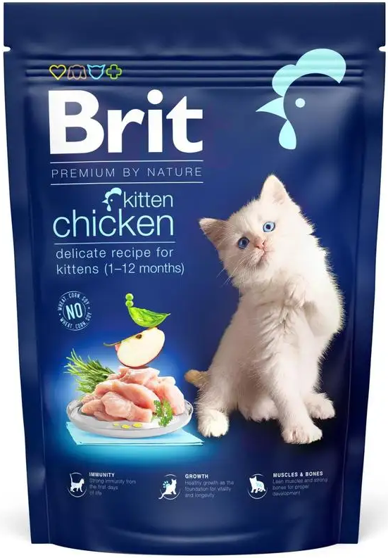 Сухий корм для кошенят/вагітних/годуючих кішок Brit Premium by Nature Cat Kitten 800 г (1789932821) - фото 1 Сухий корм для кошенят/вагітних/годуючих кішок Brit Premium by Nature Cat Kitten 800 г (1789932821) - фото 1