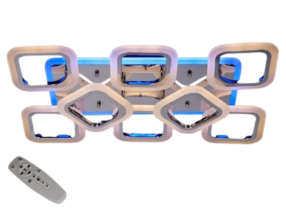 Люстра потолочная с димером LED AS8060/6+2G 3col dim (2437597087)