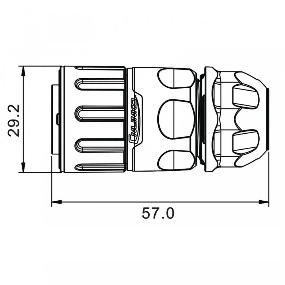 Роз'єм герметичний вилка CNLINKO pin7 YM-20-C07PE-02-001 (2338163267) - фото 5 Роз'єм герметичний вилка CNLINKO pin7 YM-20-C07PE-02-001 (2338163267) - фото 5